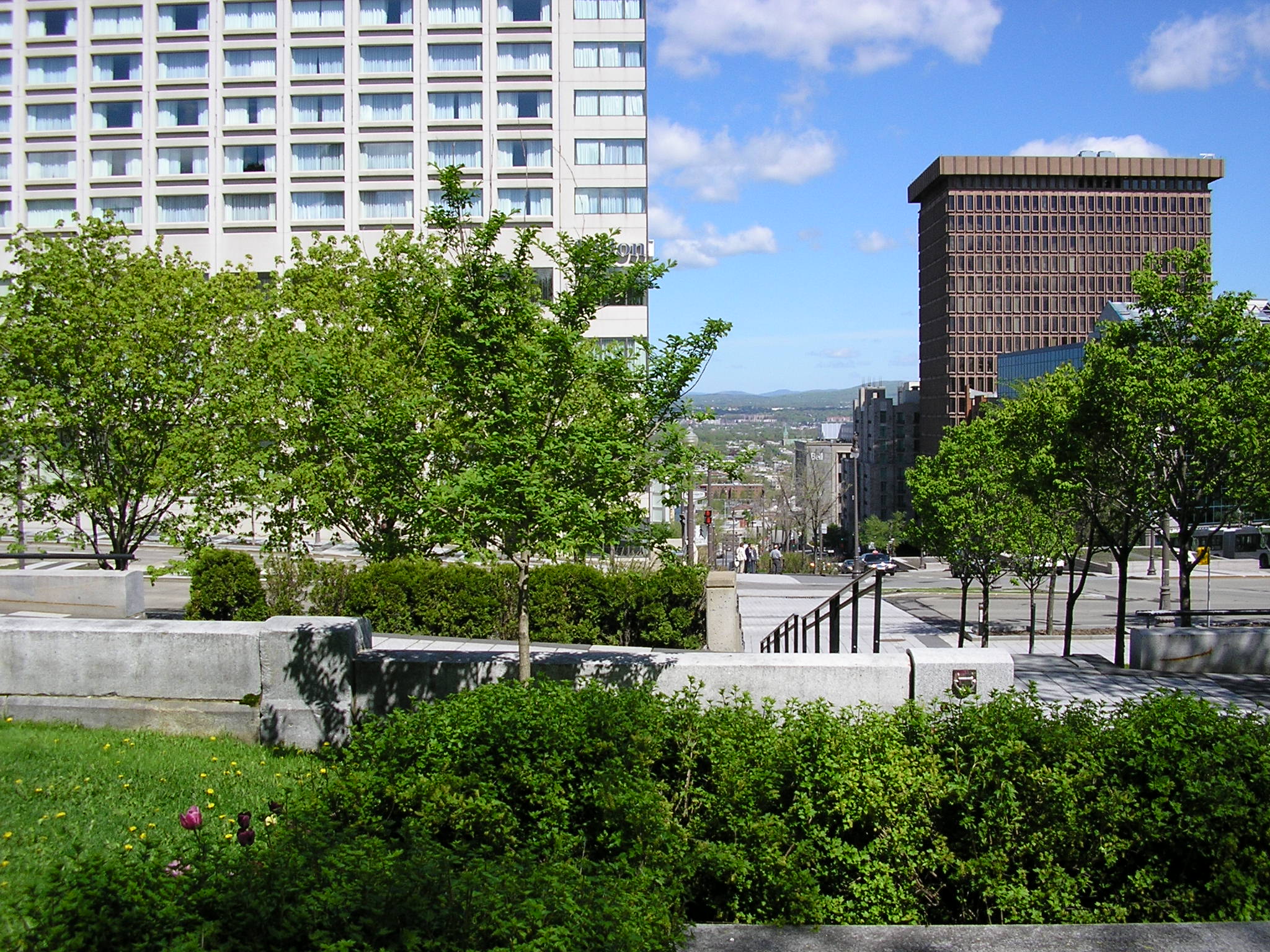 View of QC - Hilton Hotel